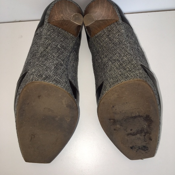 Marni Tweed Peep Toe Platform Heels - Picture 6 of 6